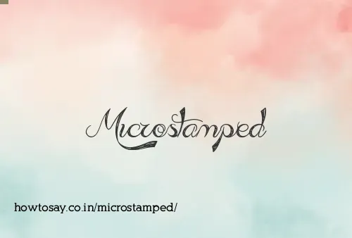 Microstamped