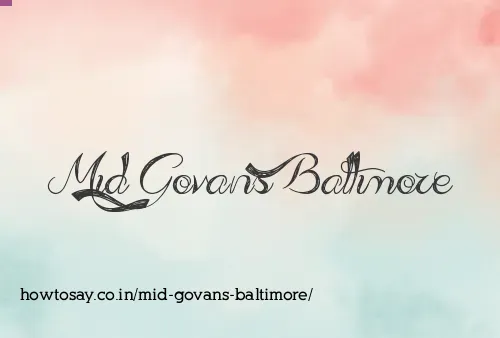 Mid Govans Baltimore