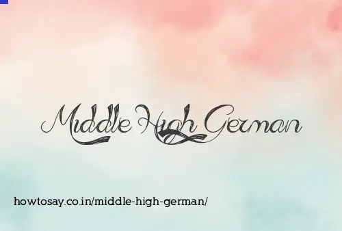 Middle High German