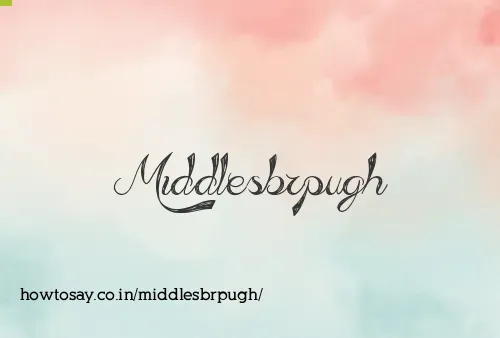 Middlesbrpugh