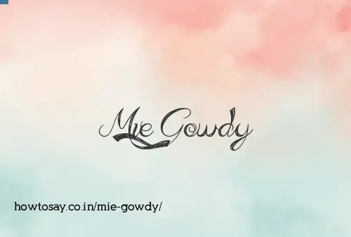 Mie Gowdy