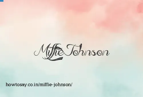Miffie Johnson