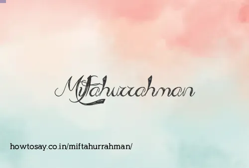 Miftahurrahman