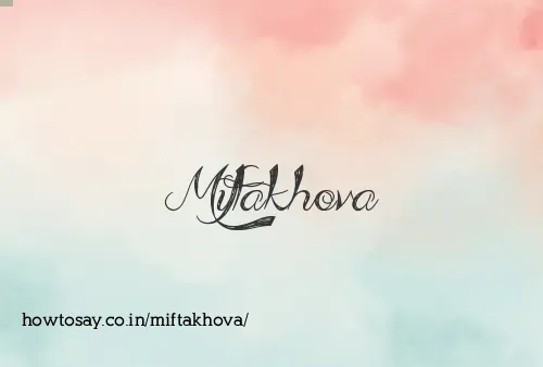 Miftakhova