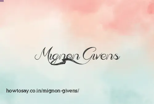 Mignon Givens