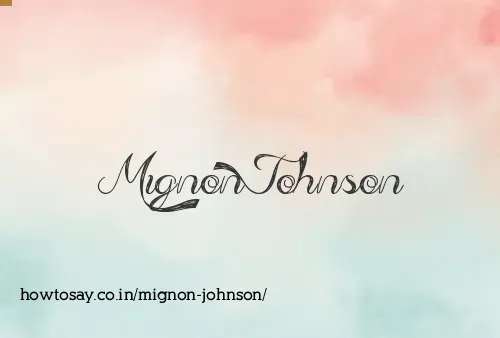 Mignon Johnson