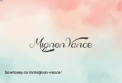 Mignon Vance