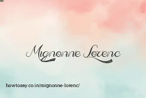 Mignonne Lorenc