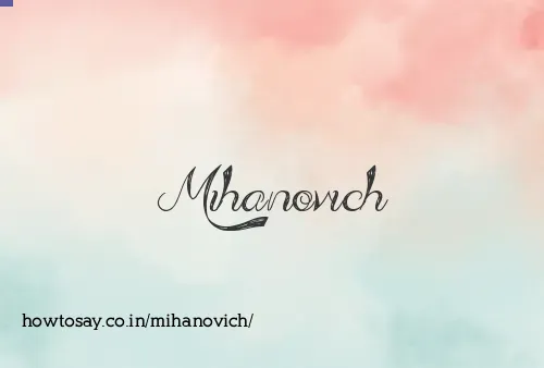 Mihanovich