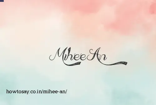 Mihee An