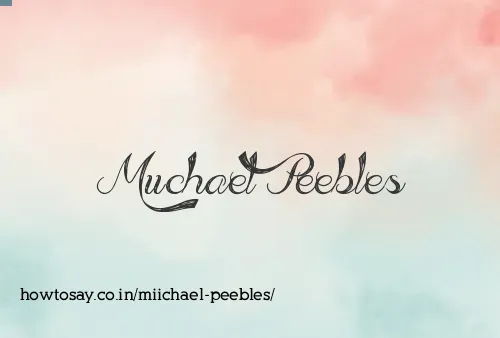 Miichael Peebles