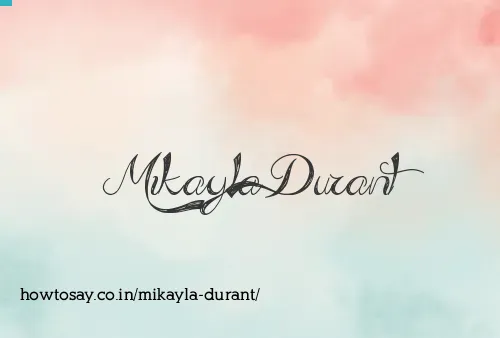 Mikayla Durant