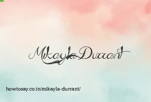 Mikayla Durrant