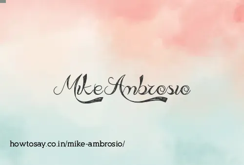 Mike Ambrosio