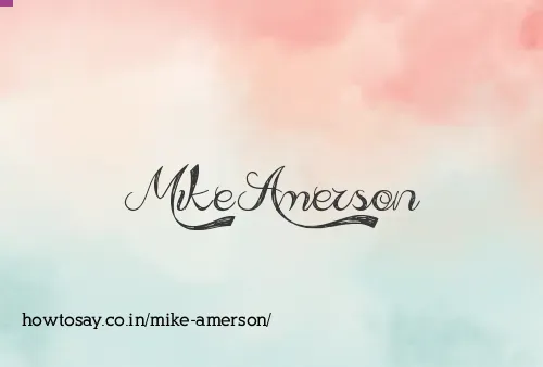 Mike Amerson