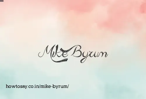 Mike Byrum