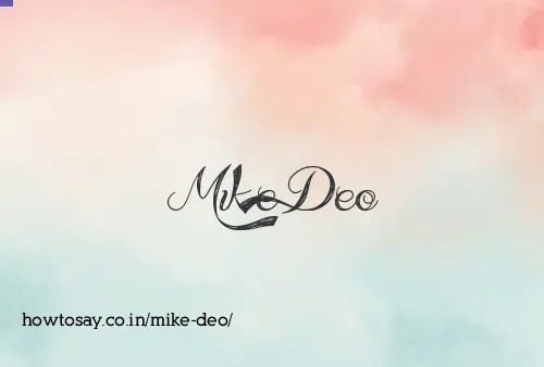 Mike Deo