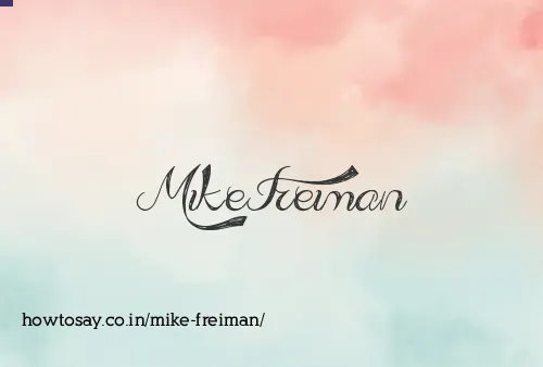 Mike Freiman