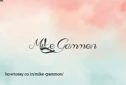 Mike Gammon