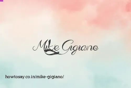 Mike Gigiano