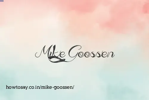 Mike Goossen