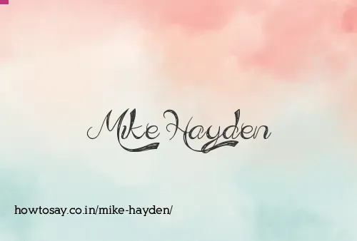 Mike Hayden