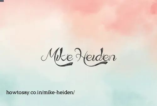 Mike Heiden