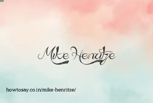Mike Henritze