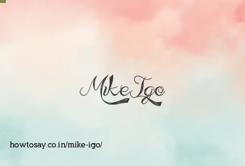 Mike Igo