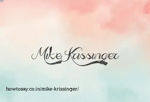 Mike Krissinger