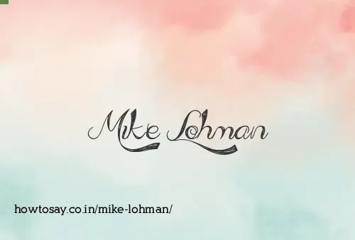 Mike Lohman