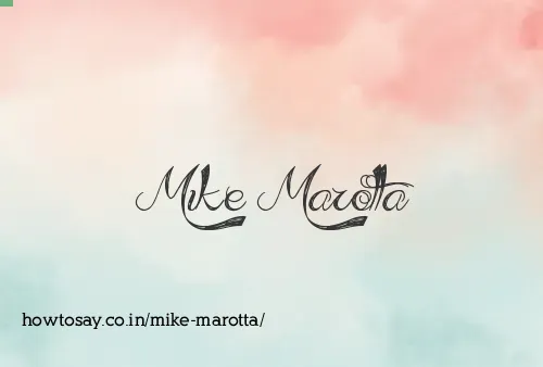 Mike Marotta
