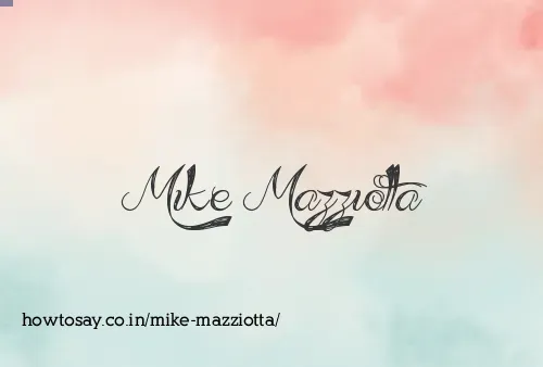 Mike Mazziotta