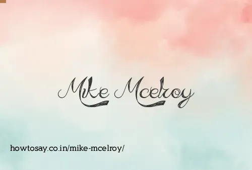 Mike Mcelroy