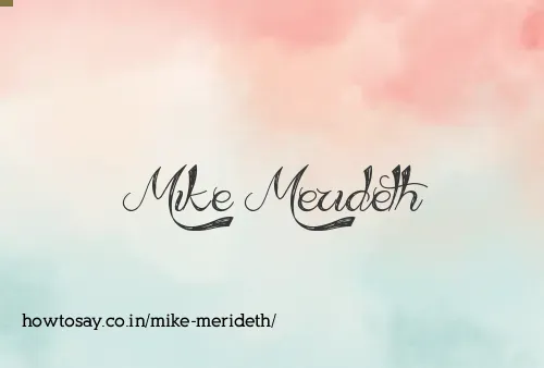 Mike Merideth