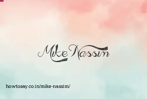 Mike Nassim