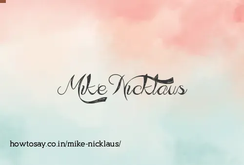 Mike Nicklaus