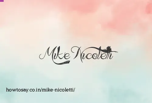 Mike Nicoletti