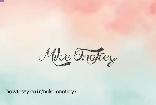 Mike Onofrey
