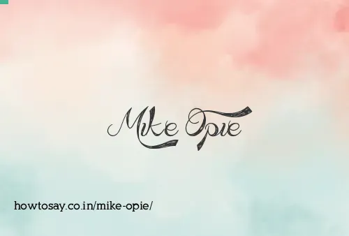 Mike Opie