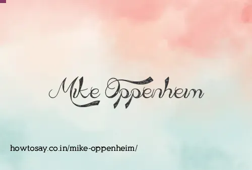 Mike Oppenheim