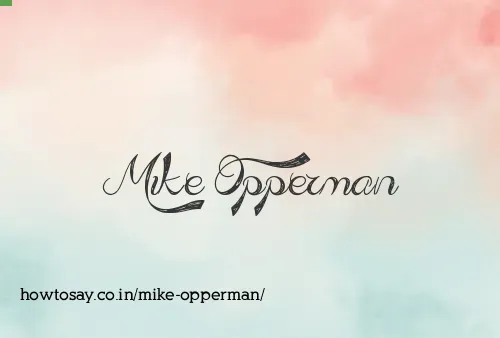 Mike Opperman