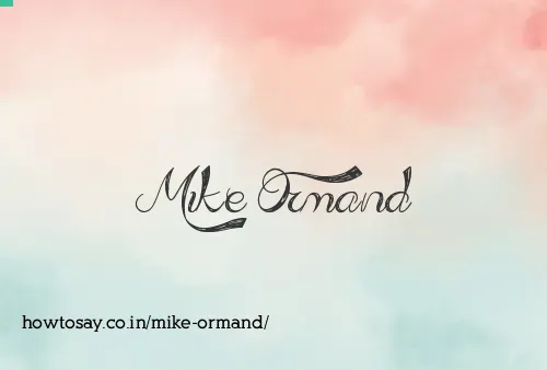 Mike Ormand