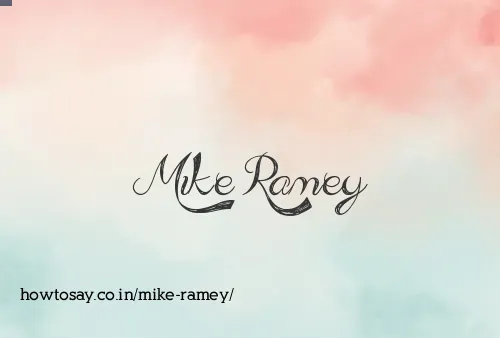 Mike Ramey