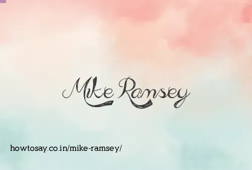 Mike Ramsey