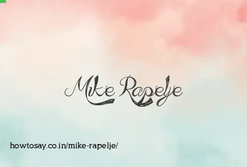 Mike Rapelje