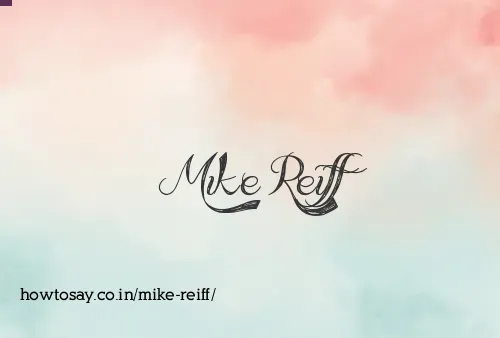 Mike Reiff
