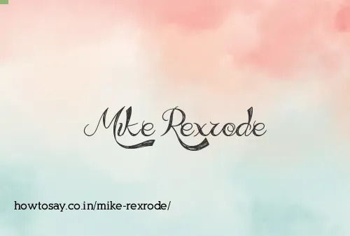 Mike Rexrode