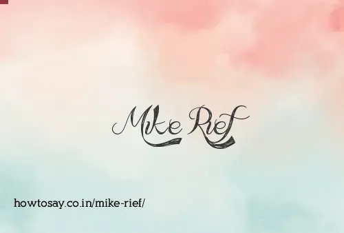 Mike Rief