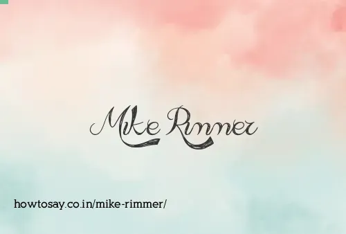 Mike Rimmer